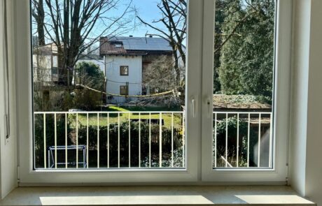 Ausblick aus dem Schlafzimmer